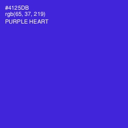 #4125DB - Purple Heart Color Image
