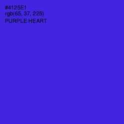 #4125E1 - Purple Heart Color Image