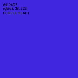 #4126DF - Purple Heart Color Image