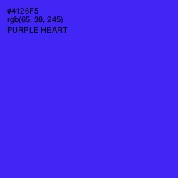 #4126F5 - Purple Heart Color Image