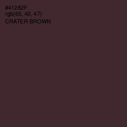 #41282F - Crater Brown Color Image