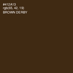 #412A13 - Brown Derby Color Image