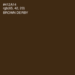 #412A14 - Brown Derby Color Image