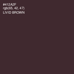 #412A2F - Livid Brown Color Image