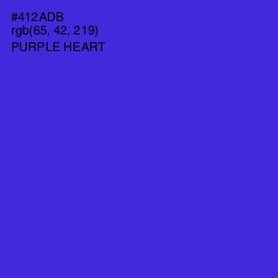 #412ADB - Purple Heart Color Image