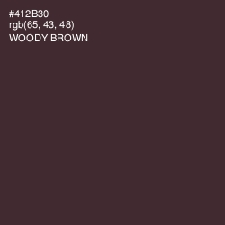 #412B30 - Woody Brown Color Image