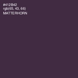 #412B42 - Matterhorn Color Image