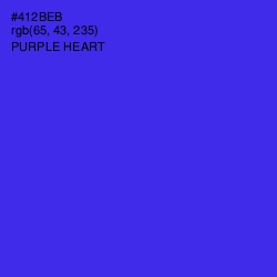 #412BEB - Purple Heart Color Image