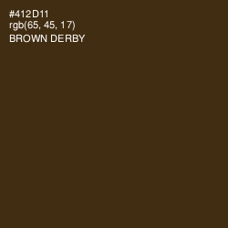 #412D11 - Brown Derby Color Image