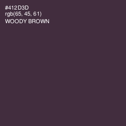 #412D3D - Woody Brown Color Image
