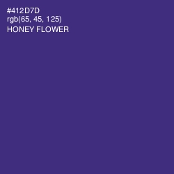 #412D7D - Honey Flower Color Image