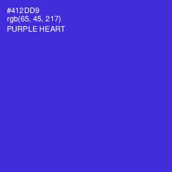 #412DD9 - Purple Heart Color Image
