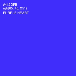 #412DFB - Purple Heart Color Image