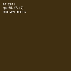 #412F11 - Brown Derby Color Image