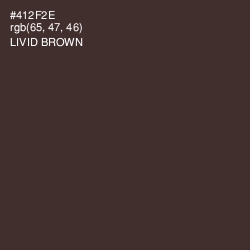 #412F2E - Livid Brown Color Image