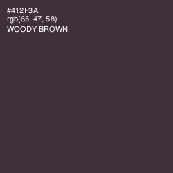 #412F3A - Woody Brown Color Image