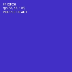 #412FC6 - Purple Heart Color Image