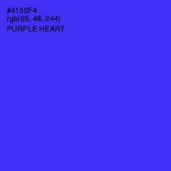 #4130F4 - Purple Heart Color Image