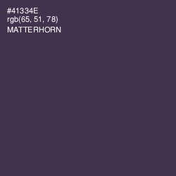 #41334E - Matterhorn Color Image