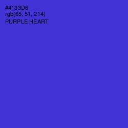 #4133D6 - Purple Heart Color Image
