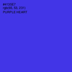 #4135E7 - Purple Heart Color Image