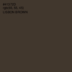 #41372D - Lisbon Brown Color Image