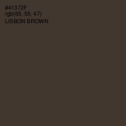 #41372F - Lisbon Brown Color Image