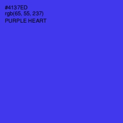 #4137ED - Purple Heart Color Image