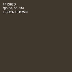 #41382D - Lisbon Brown Color Image