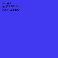 #4138F1 - Purple Heart Color Image