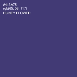 #413A75 - Honey Flower Color Image