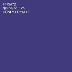 #413A7D - Honey Flower Color Image