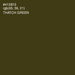 #413B15 - Thatch Green Color Image