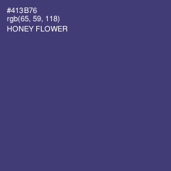 #413B76 - Honey Flower Color Image