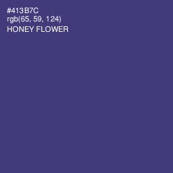 #413B7C - Honey Flower Color Image