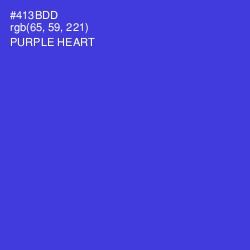 #413BDD - Purple Heart Color Image