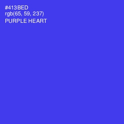 #413BED - Purple Heart Color Image