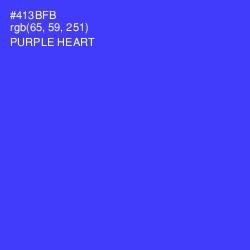 #413BFB - Purple Heart Color Image