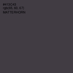 #413C43 - Matterhorn Color Image