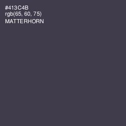 #413C4B - Matterhorn Color Image