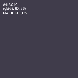 #413C4C - Matterhorn Color Image