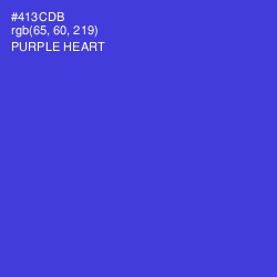 #413CDB - Purple Heart Color Image