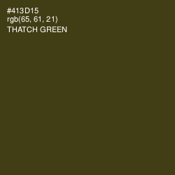 #413D15 - Thatch Green Color Image