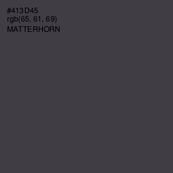 #413D45 - Matterhorn Color Image