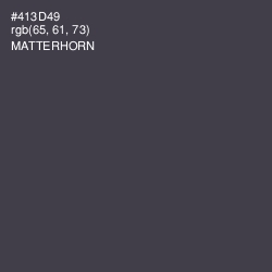 #413D49 - Matterhorn Color Image