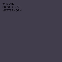 #413D4D - Matterhorn Color Image