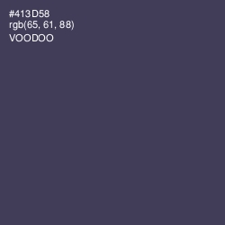 #413D58 - Voodoo Color Image