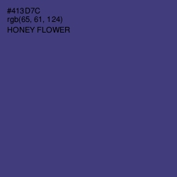 #413D7C - Honey Flower Color Image