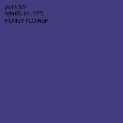 #413D7F - Honey Flower Color Image