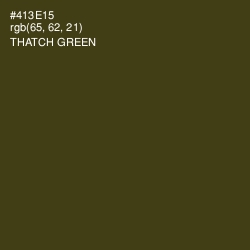 #413E15 - Thatch Green Color Image